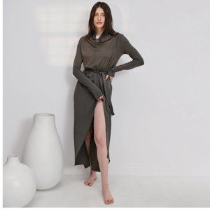 Lunya The Robe, Grey, Size Medium